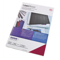 GBC LinenWeave Binding Covers 250gsm A4 Red (100)