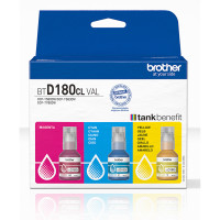 Brother BTD180CLVAL Coloured Multipack Ink Bottles