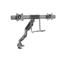 Kensington SmartFit Dual Monitor Arm with Crossbar and Handle
