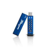 iStorage datAshur PRO 8 GB | Secure Flash Drive | FIPS 140-2 Level 3 Certified| NLNCSA DEP-V Certified | NATO Restricted Certified |AES-XTS 256-bit Hardware Encryption | PIN protected | Dust/Water Resistant