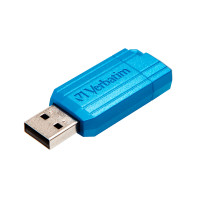 Verbatim PinStripe - USB Drive 16 GB - Caribbean Bluee