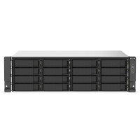 QNAP TS-1673AU-RP-16G NAS Rack (3U) Ryzen Embedded V1500B 16 GB DDR4 128 TB HDD QNAP Turbo System Black, Grey