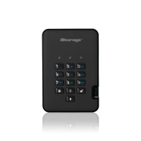 iStorage diskAshur² SSD 16TB Black | Secure Portable Solid State Drive |AES-XTS 256-bit Hardware Encryption | PIN protected | OS & Platform Independent | TAA Compliant |Brute force hack defence | Dust/Water Resistant
