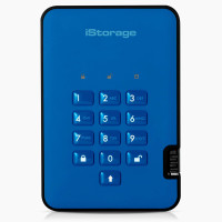 iStorage diskAshur² SSD 16TB Blue | Secure Portable Solid State Drive |AES-XTS 256-bit Hardware Encryption | PIN protected | OS & Platform Independent | TAA Compliant |Brute force hack defence | Dust/Water Resistant