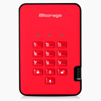 iStorage diskAshur² SSD 16TB Red | Secure Portable Solid State Drive |AES-XTS 256-bit Hardware Encryption | PIN protected | OS & Platform Independent | TAA Compliant |Brute force hack defence | Dust/Water Resistant