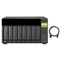 QNAP TL-D800C HDD/SSD enclosure Black, Grey 2.5/3.5"