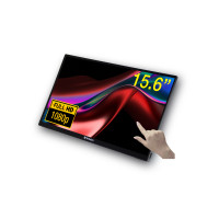 Verbatim 49592 computer monitor 39.6 cm (15.6") 1920 x 1080 pixels Full HD LCD Touchscreen Black