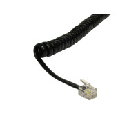 CDL 5m Coiled Handset Cord - Black