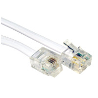 CDL 5m RJ11 to RJ11 Modem White