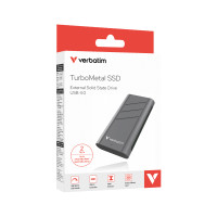 Verbatim TurboMetal SSD USB4 2TB USB Type-C USB4 Gen 2x2 Silver