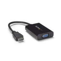 StarTech.com HDMI to VGA Video Adapter Converter with Audio for Desktop PC / Laptop / Ultrabook - 1920x1080