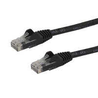 StarTech.com 3m CAT6 Ethernet Cable - Black CAT 6 Gigabit Ethernet Wire -250MHz 100W PoE RJ45 UTP Network/Patch Cord Snagless w/Strain Relief Individually Tested