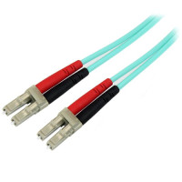 StarTech.com 2m (6ft) LC/UPC to LC/UPC OM4 Multimode Fiber Optic Cable, 50/125µm LOMMF/VCSEL Zipcord Fiber, 100G, Low Insertion Loss - LSZH Fiber Jumper Cord