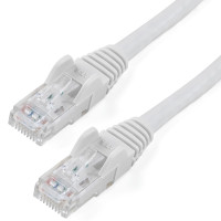 StarTech.com 50ft CAT6 Cable - White CAT6 Ethernet Cable - Gigabit Ethernet Wire - 250MHz 100W PoE RJ45 UTP CAT 6 Network/Patch Cord Snagless - Individually Tested
