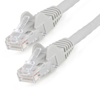 StarTech.com 2m CAT6 Ethernet Cable - LSZH (Low Smoke Zero Halogen) - 10 Gigabit 250Mhz 100W PoE RJ45 10GbE UTP Network Patch Cord Snagless with Strain Relief - Grey, CAT 6, ETL Verified, 24AWG