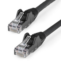 StarTech.com 50cm CAT6 Ethernet Cable - LSZH (Low Smoke Zero Halogen) - 10 Gigabit 250Mhz 100W PoE RJ45 10GbE UTP Network Patch Cord Snagless with Strain Relief - Black, CAT 6, ETL Verified, 24AWG