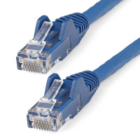 StarTech.com 50cm CAT6 Ethernet Cable - LSZH (Low Smoke Zero Halogen) - 10 Gigabit 250Mhz 100W PoE RJ45 10GbE UTP Network Patch Cord Snagless with Strain Relief - Blue, CAT 6, ETL Verified, 24AWG