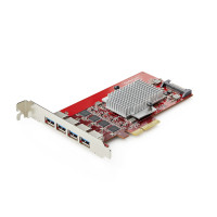 StarTech.com 4-Port USB-A PCIe Card, USB 3.2 10Gbps, PCI Express 3.0 Expansion Card, 4x Independent USB Controllers, Windows/Linux/macOS, TAA-Compliant