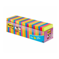 3M 7100234515 note paper Square Blue, Green, Orange, Pink 90 sheets Self-adhesive