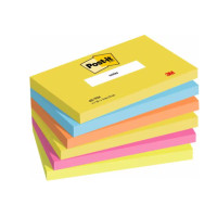 3M 7100172314 note paper Rectangle Blue, Green, Orange, Pink, Yellow 100 sheets Self-adhesive