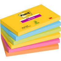 3M 7100242804 note paper Rectangle Blue, Green, Orange, Pink, Yellow 90 sheets Self-adhesive