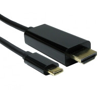 USB C TO HDMI 4K 60HZ 1 Meter Black Data Cable