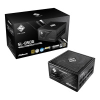 ASRock Steel Legend SL-850G 850W ATX Power Supply Unit, 80 Plus Gold Certified, 120mm Silent Cooling Fan, High Efficiency PSU