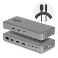 StarTech.com USB4 Docking Station, Driverless Dual 4K 144Hz for Mac and Windows, Universal USB-C Dock with DisplayPort, 100W PD and 2.5GbE