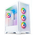 CiT Pro Creator XR Mid-Tower ATX PC White Gaming Case With Mesh and Tempered Glass 2 x USB3.0 1 x USB Type-C With 7 x Fans Included