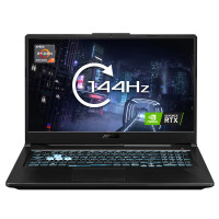 ASUS TUF Gaming A17 FA706NF-HX006W AMD Ryzen™ 5 7535HS Laptop 43.9 cm (17.3") Full HD 16 GB DDR5-SDRAM 512 GB SSD NVIDIA GeForce RTX 2050 Wi-Fi 6 (802.11ax) Windows 11 Home Black