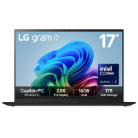 LG Gram 17Z90TL-G 17" Hybrid AI Copilot+ Laptop - Intel® Core™ Ultra 7 256V, 1TB SSD, 16GB RAM - Black - [2025]