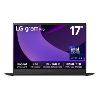 LG Gram Pro 17Z90TP-G 17" Hybrid AI Laptop - Intel® Core™ Ultra 7 255H, 1TB SSD, 32 GB RAM - Black - [2025]