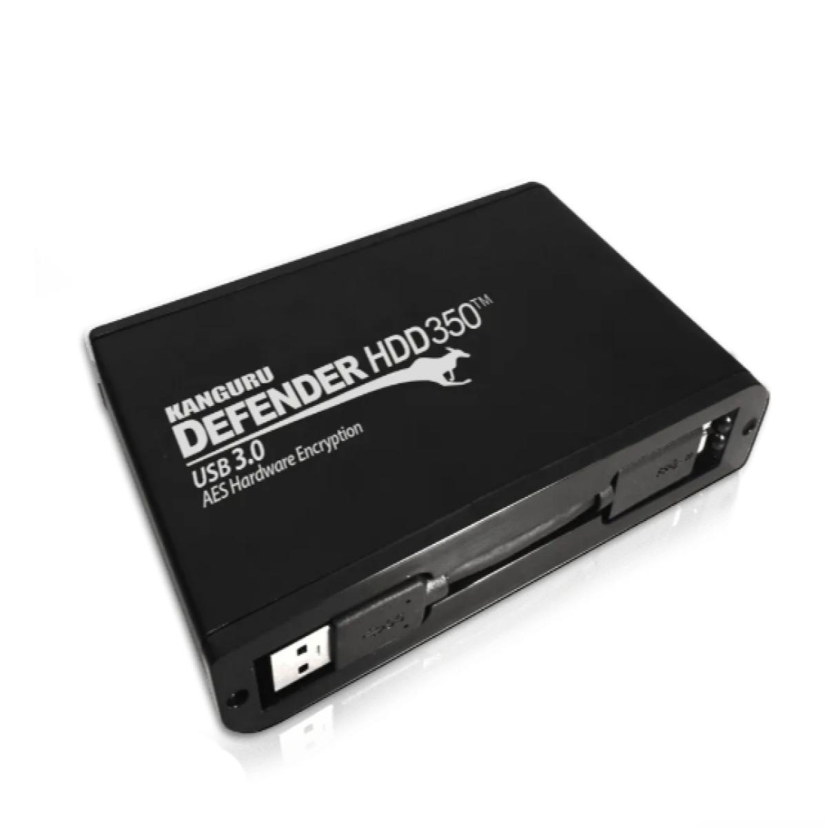 iStorage Kanguru Defender HDD350 2 TB| Secure External Hard Drive| FIPS 140-2 Certified | AES-XTS 256-bit Hardware Encryption | Optional Remote Management | 2.5" External |SATA II 3Gbps | TAA Compliant