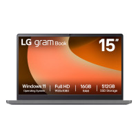 LG Gram Book 15.6" Copilot Laptop - Intel® Core™ i5 1334U, 512GB SSD, 16 GB RAM - Titan Silver