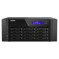QNAP TS-h1290FX NAS Tower EPYC 7232P 64 GB DDR4 0 TB QuTS hero Black