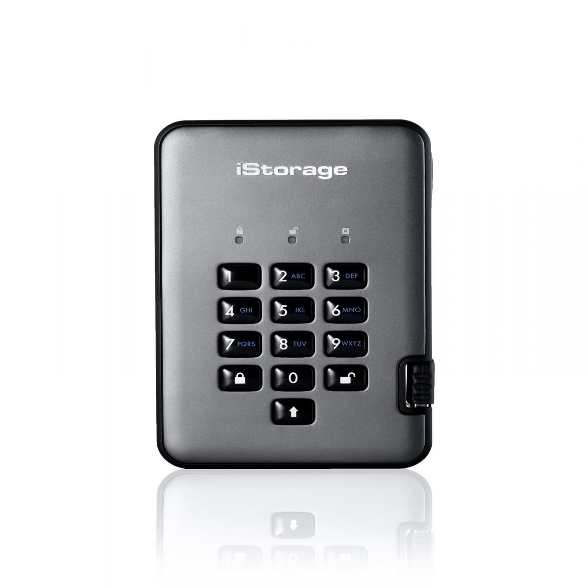 iStorage diskAshur PRO² HDD 5TB | Secure Portable Hard Drive |FIPS 140-2 Level 2, NCSC CPA, NLNCSA BSPA & NATO Restricted | AES-XTS 256-bit Hardware Encryption | PIN protected | OS & Platform Independent |GDPR, TAA Compliant|Brute force hack defence | Du
