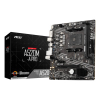 MSI A520M-A PRO motherboard AMD A520 Socket AM4 micro ATX