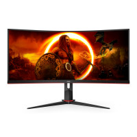 AOC G2 CU34G2XP computer monitor 86.4 cm (34") 3440 x 1440 pixels UltraWide Quad HD LED Black, Red