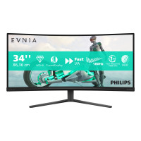 Philips Evnia 34M2C3500L/00 computer monitor 86.4 cm (34") 3440 x 1440 pixels Wide Quad HD LCD Black