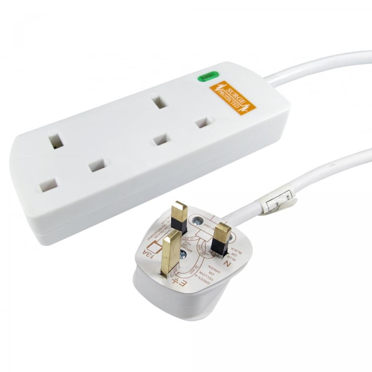 CDL 10m UK Power Extension-2 Ports
