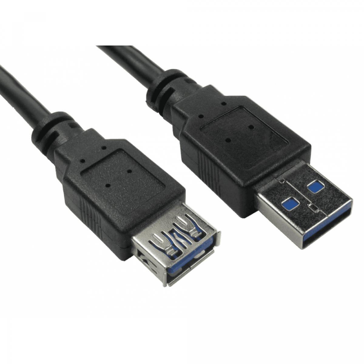 CDL 1mtr USB 3.0 A M - A F Black