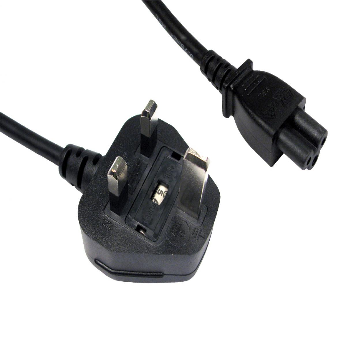 CDL 3m UK Plug to C5  - Black