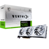 MSI VENTUS GEFORCE RTX 5080 16G 3X OC WHITE graphics card NVIDIA 16 GB GDDR7