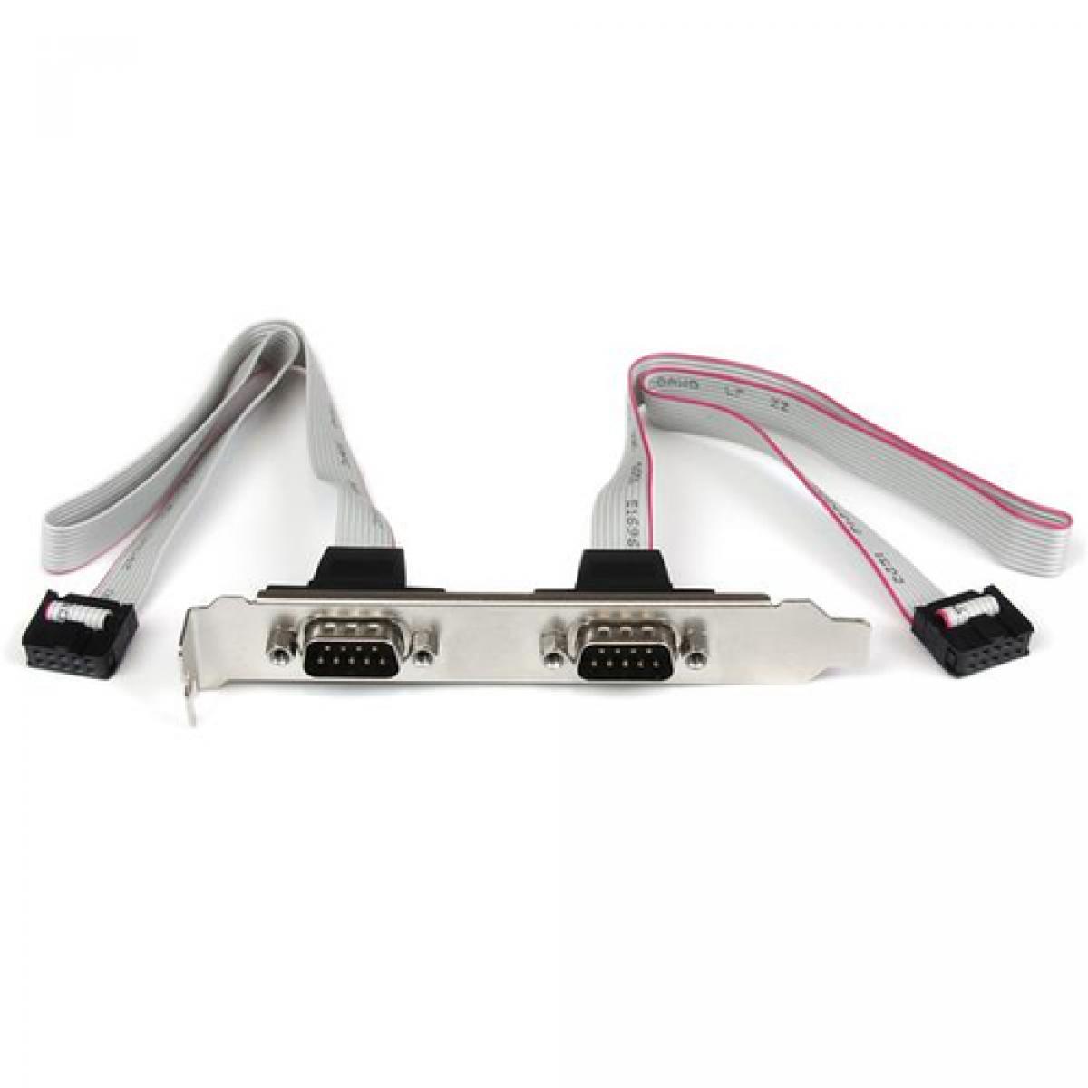 StarTech.com 2 Port 16in DB9 Serial Port Bracket to 10 Pin Header