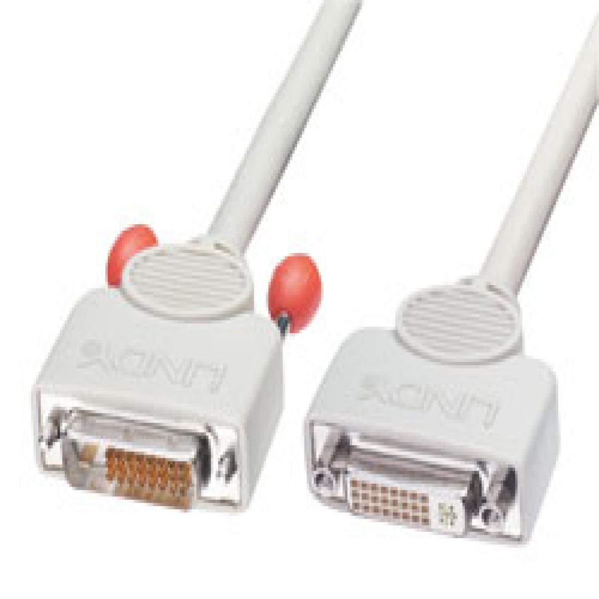 Lindy 7.5m DVI cable DVI-D White