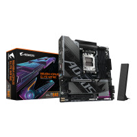 GIGABYTE B840M AORUS ELITE WIFI6E Motherboard - AMD Ryzen 9000 CPUs, 10+2+2 Phases VRM, up to 8200MHz DDR5(O.C), 2xPCIe 4.0 M.2, Wi-Fi 6E, 2.5GbE LAN, USB 3.2 Gen 2