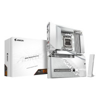 GIGABYTE B850 AORUS STEALTH ICE Motherboard - AMD Ryzen 9000 Series CPUs, 14+2+2 Phases Digital VRM, up to 8200MHz DDR5 (OC), 2xPCIe 5.0 + 2xPCIe 4.0 M.2, WIFI 7, 5 GbE LAN, USB 3.2 Gen 2