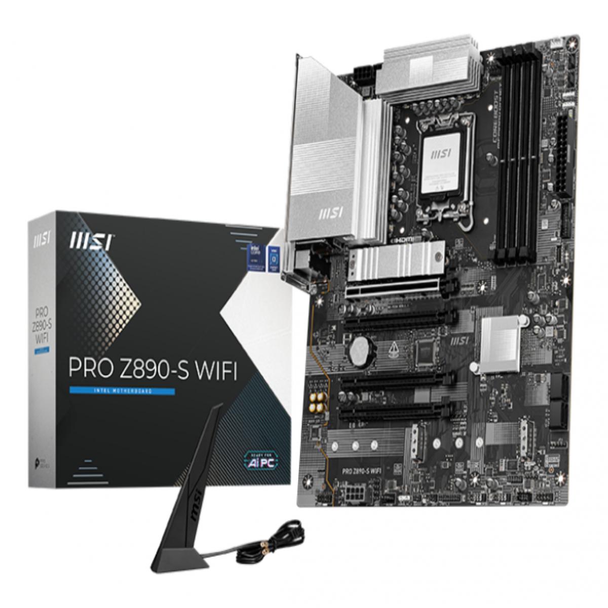 MSI PRO Z890-S WIFI motherboard Intel Z890 LGA 1851 (Socket V1) ATX