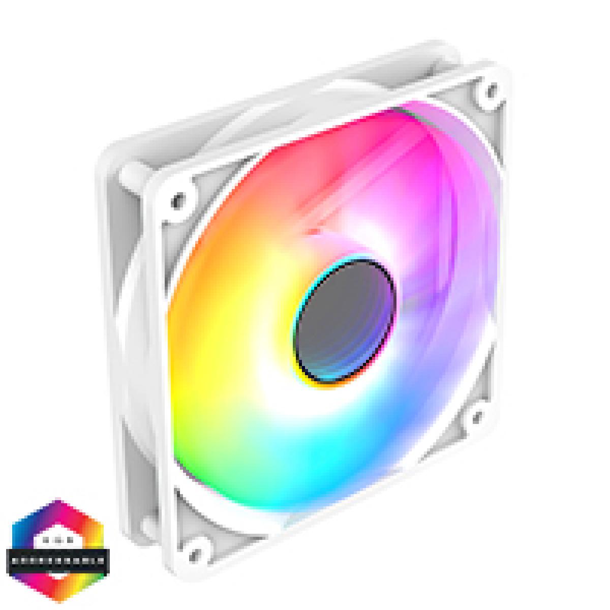 CiT Halo 120mm Infinity ARGB White 4pin PWM PC Cooling Fan