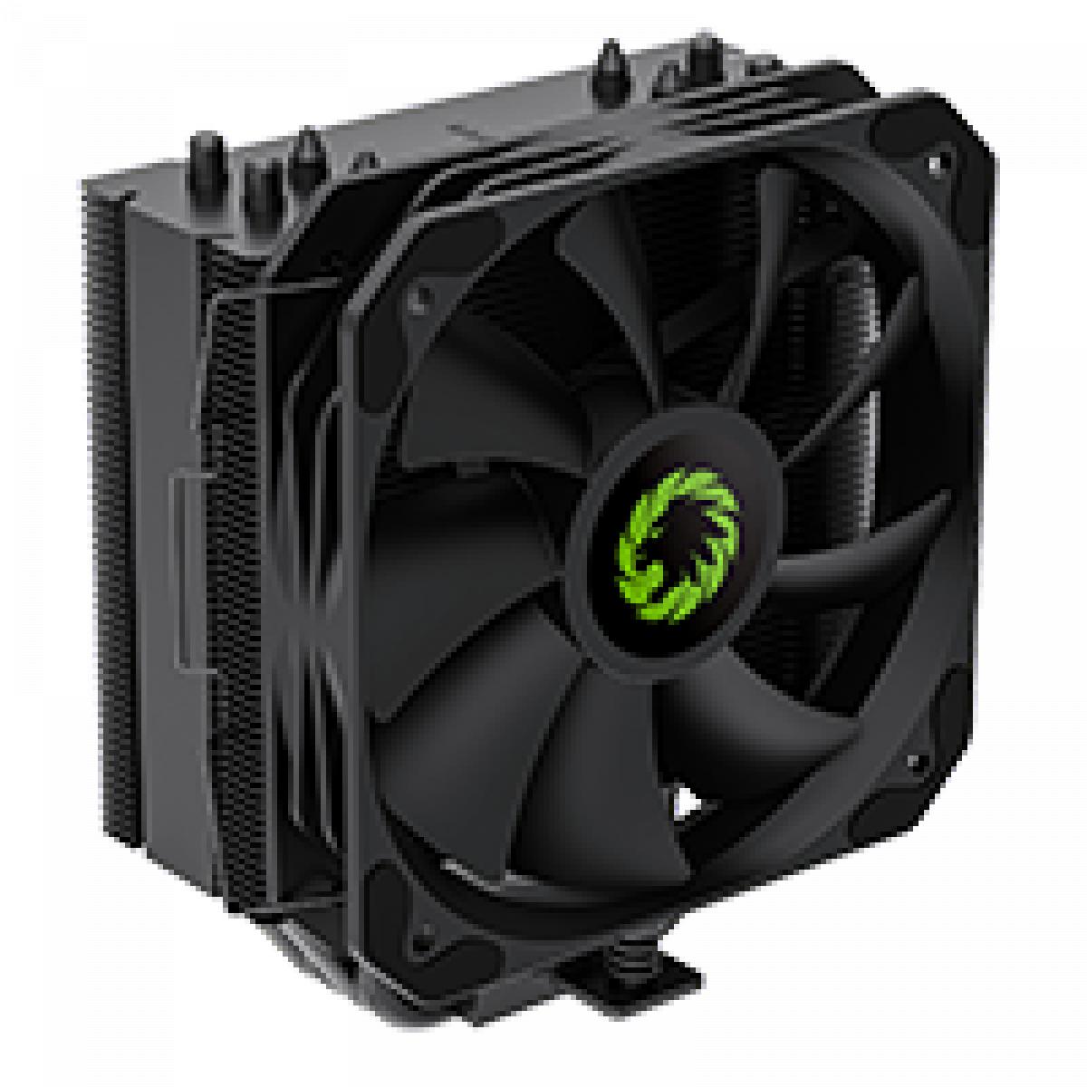 GameMax Sigma 540 Pure Black CPU Cooler With 130mm PWM Black Fan 4 x 6mm Heat Pipes TDP 200W